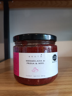 Mermelada de fresa y miel 355 g