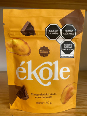 EKOLE-Mango deshidratado con chocolate 50g