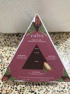CULTO - Barra de chocolate orgánico con sal de jamaica 80g.