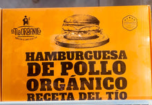 TIO ORGÁNICO Hamburguesa de pollo 4 piezas.