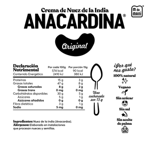 Crema Anacardina Original - 200 g